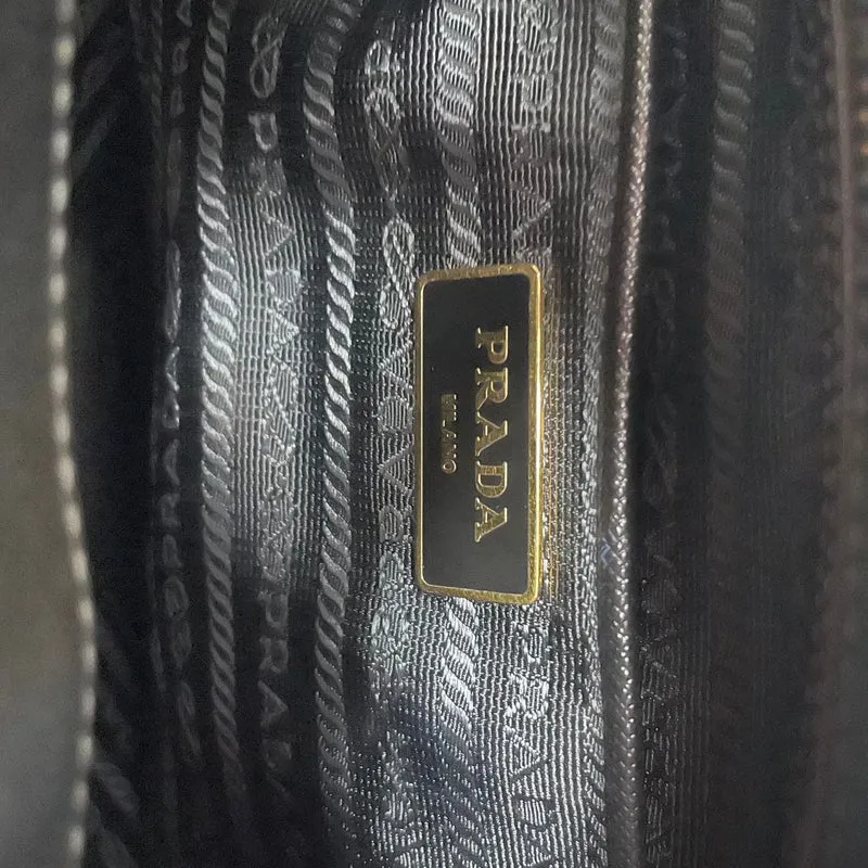 Prada Saffiano Medium Galleria Zip Tote Leder Schwarz