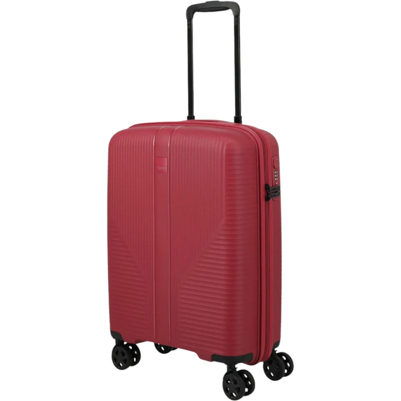 Travelite Air Stripe 4-Rollen-Bordtrolley S 55 cm -Red