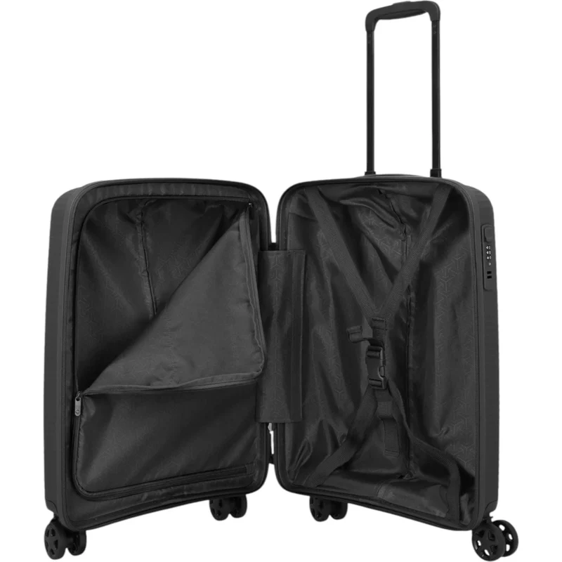 Travelite Air Stripe 4-Rollen-Bordtrolley S 55 cm -Black