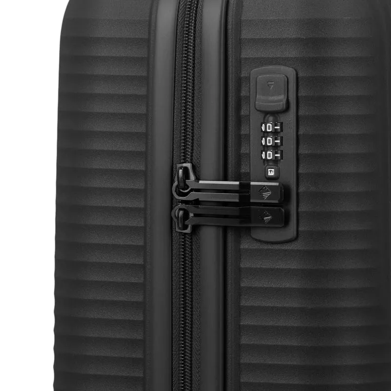 Travelite Air Stripe 4-Rollen-Bordtrolley S 55 cm -Black
