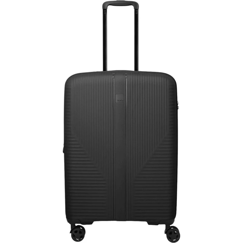 Travelite Air Stripe 4-Rollen-Koffer M erweiterbar 66 cm -Black