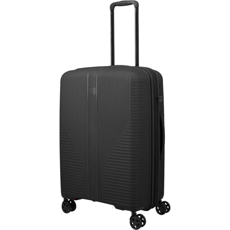 Travelite Air Stripe 4-Rollen-Koffer M erweiterbar 66 cm -Black