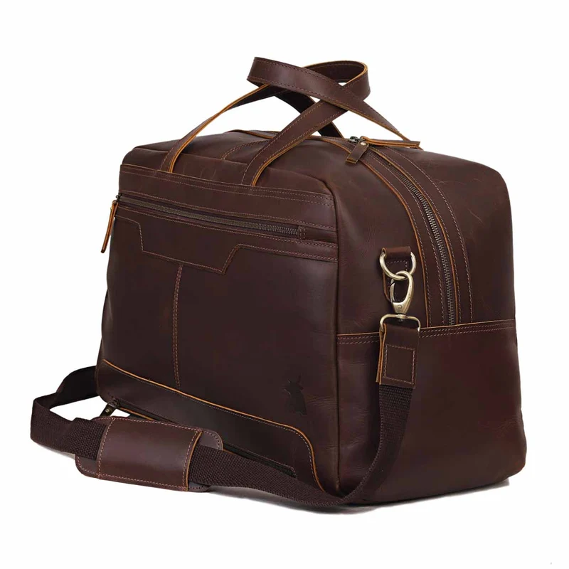 Walker Leather Travel Duffle Bag