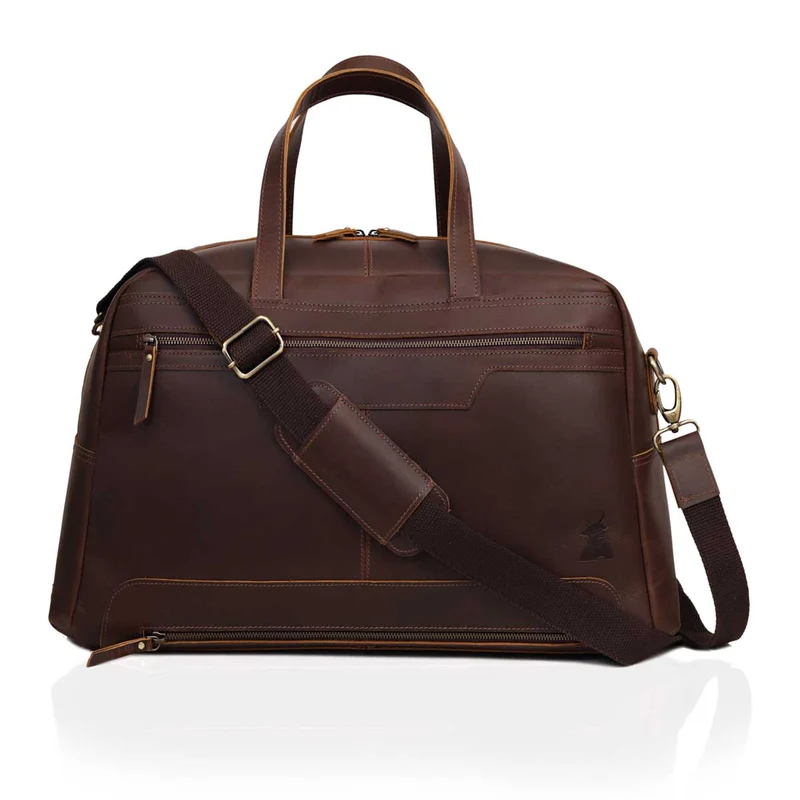 Walker Leather Travel Duffle Bag