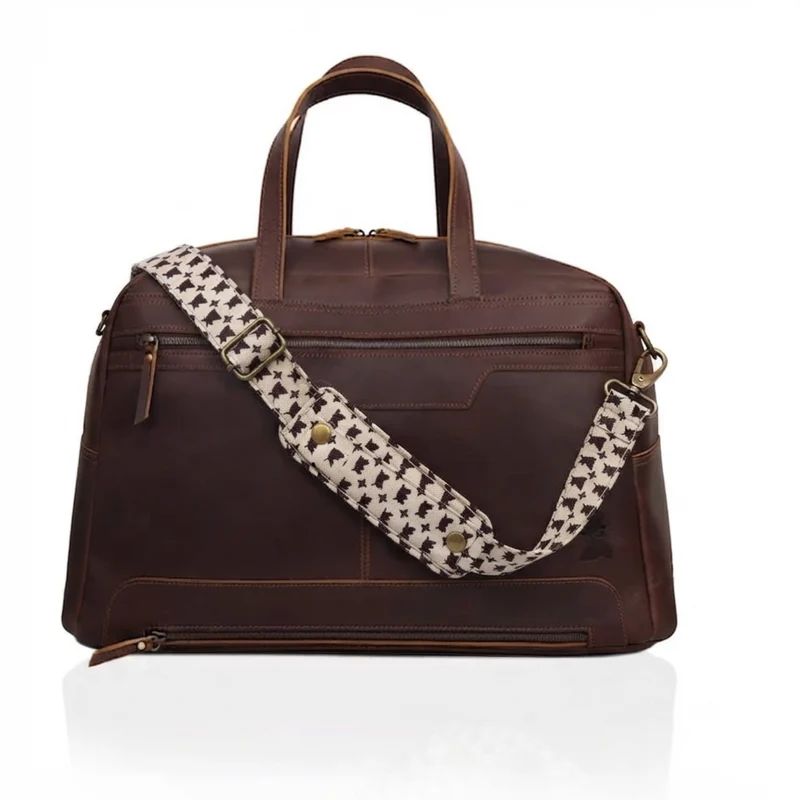 Walker Leather Travel Duffle Bag
