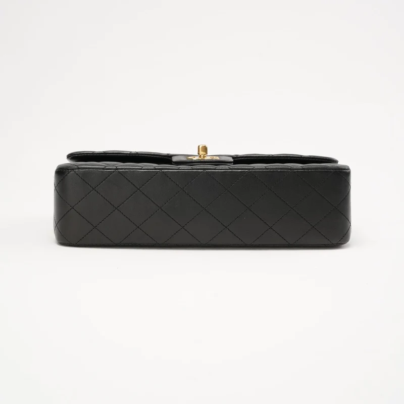 Chanel Classic Medium Double Flap Lamb Black 2017