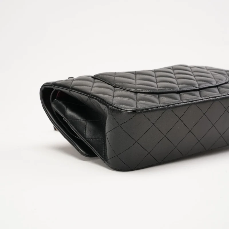 Chanel Classic Medium Double Flap Lamb Black 2017