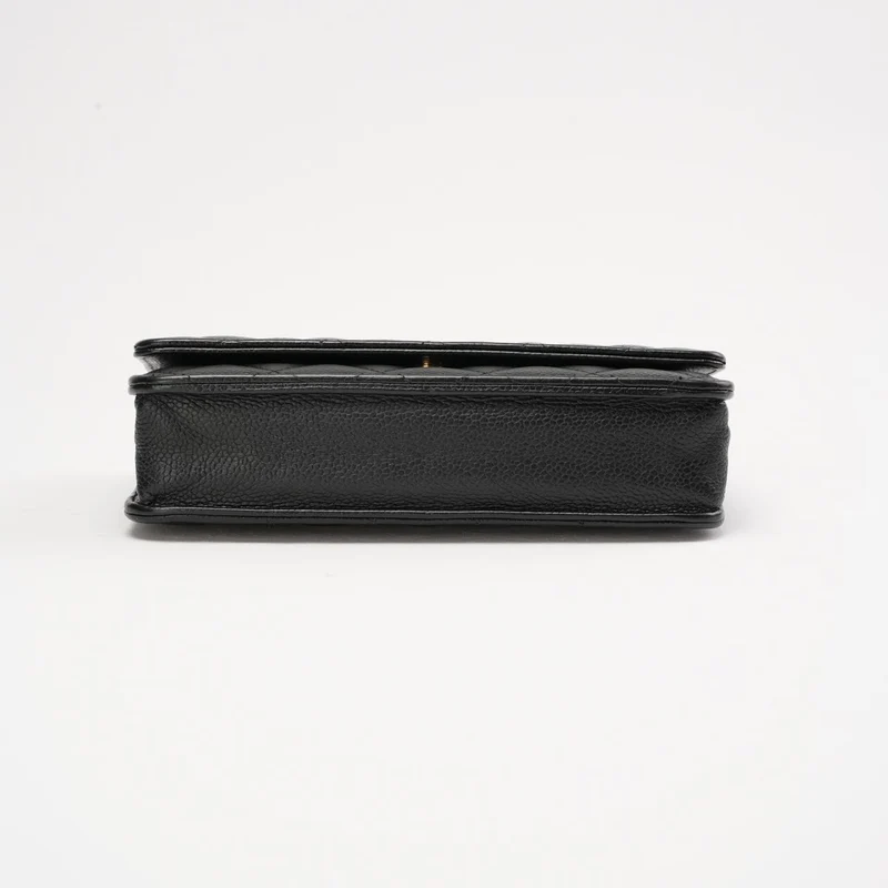 Chanel Wallet on Chain (WOC) Kaviarleder Schwarz 2020