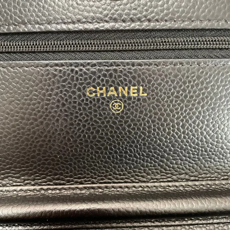 Chanel Wallet on Chain (WOC) Kaviarleder Schwarz 2020