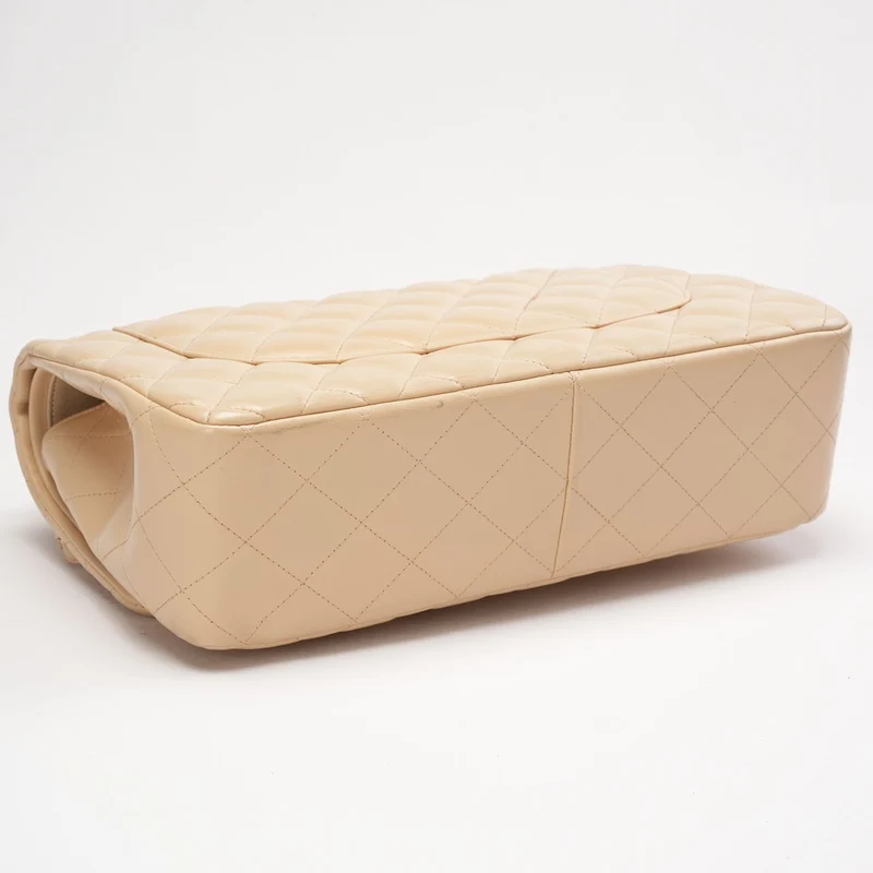 Chanel Classic Jumbo Double Flap Lamb Beige 2011