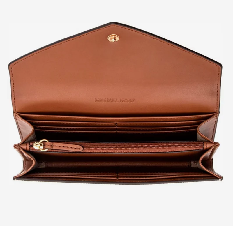 Michael Kors Jet Set Travel Large Signature Envelope Brieftasche mit Logomuster