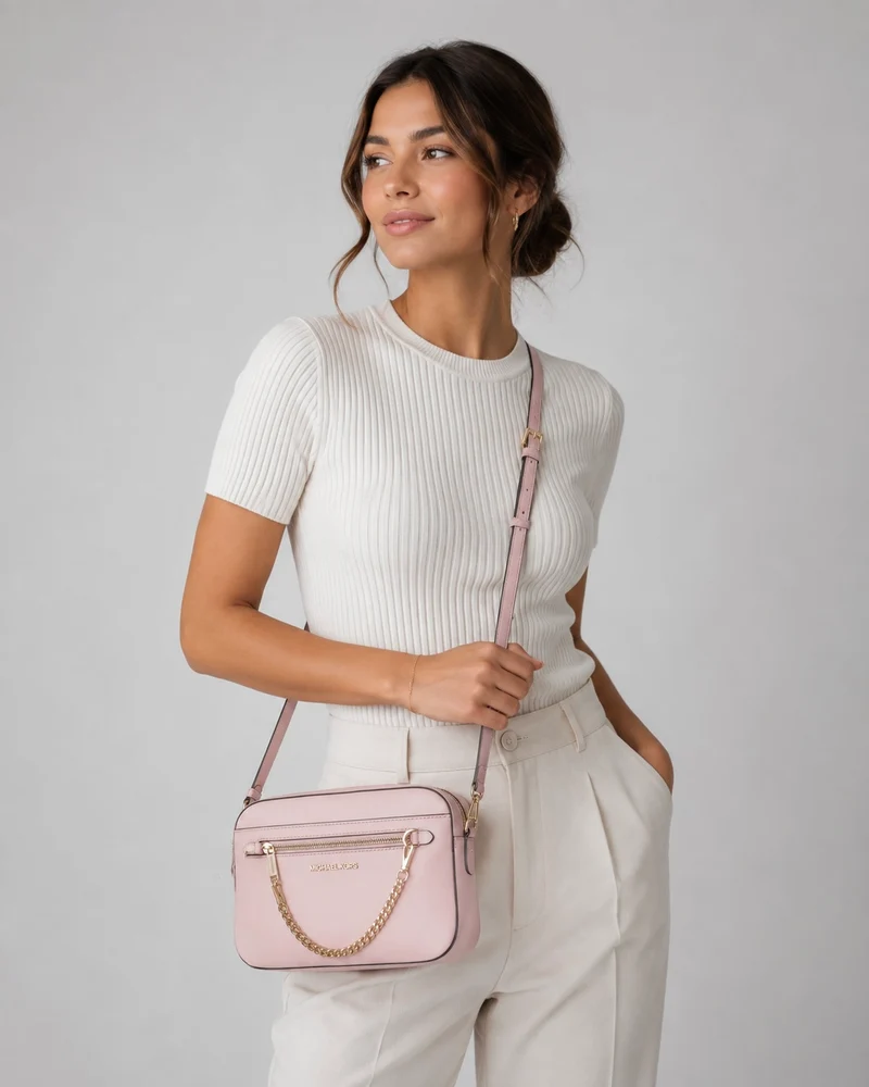 Michael Kors Jet Set Crossbody-Tasche – Powder Blush