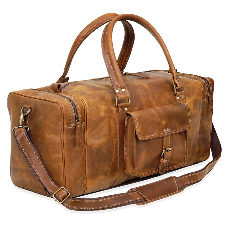 Roosevelt Leather weekender Duffle Bag