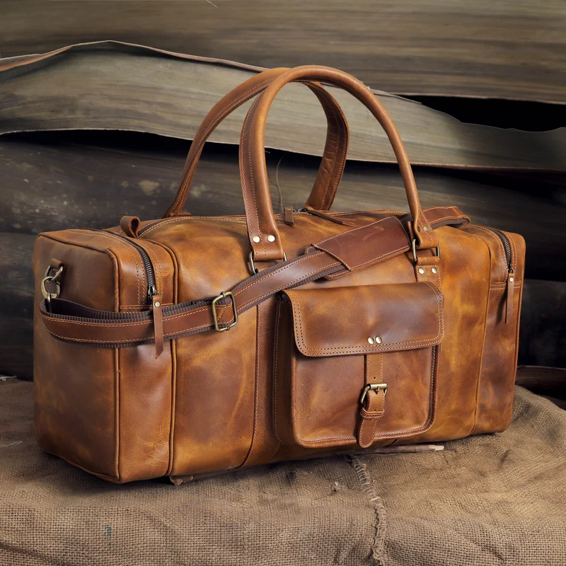 Roosevelt Leather weekender Duffle Bag