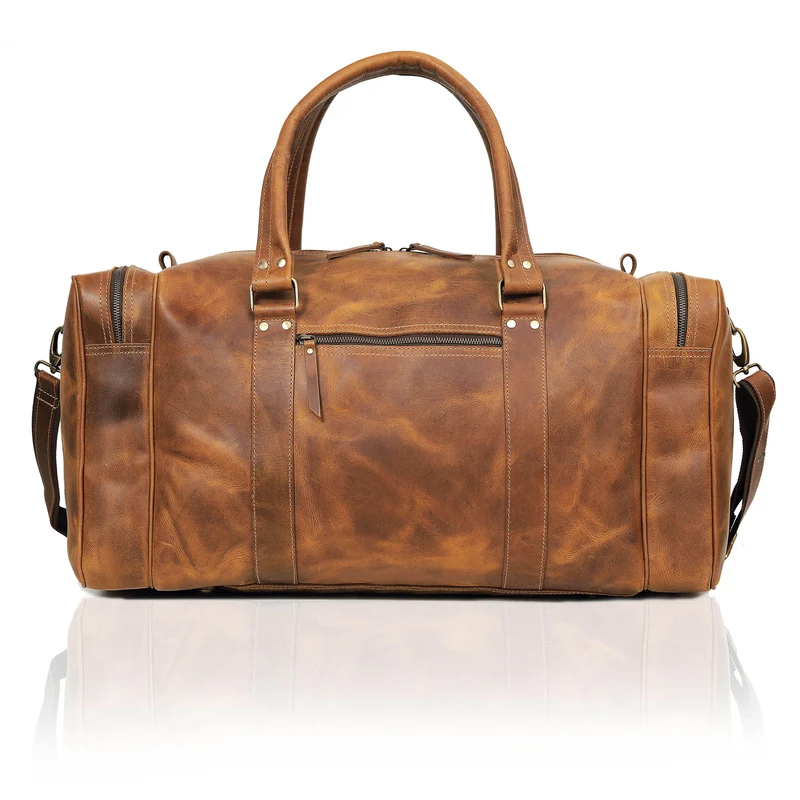Roosevelt Leather weekender Duffle Bag