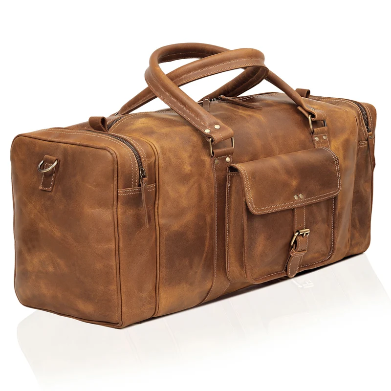 Roosevelt Leather weekender Duffle Bag