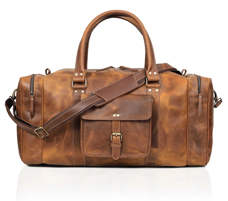 Roosevelt Leather weekender Duffle Bag