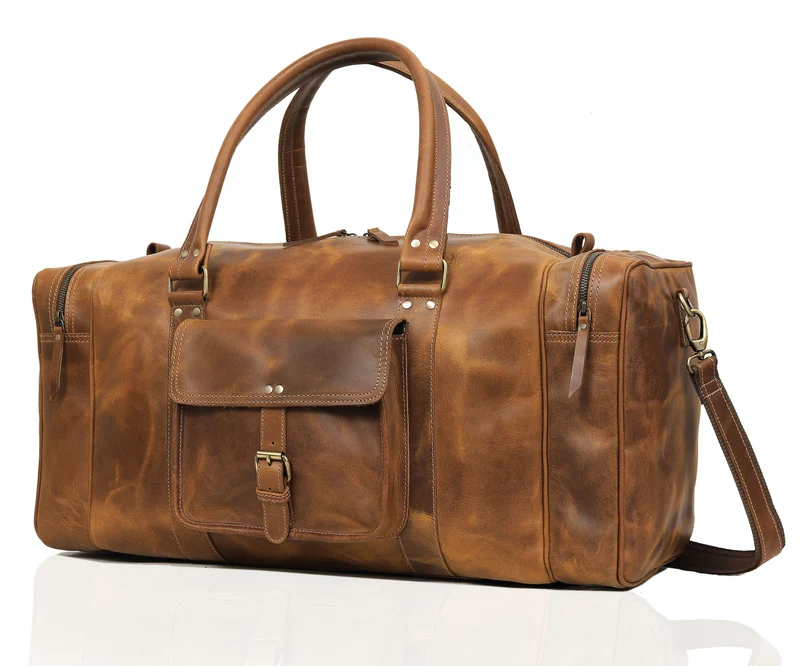 Roosevelt Leather weekender Duffle Bag