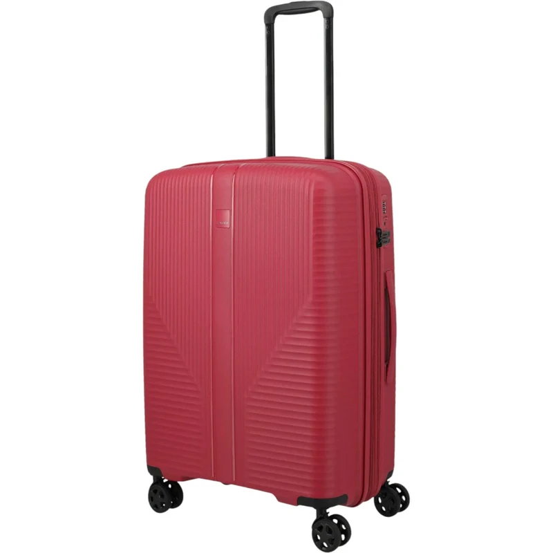 Travelite Air Stripe 4-Rollen-Koffer M erweiterbar 66 cm -Red