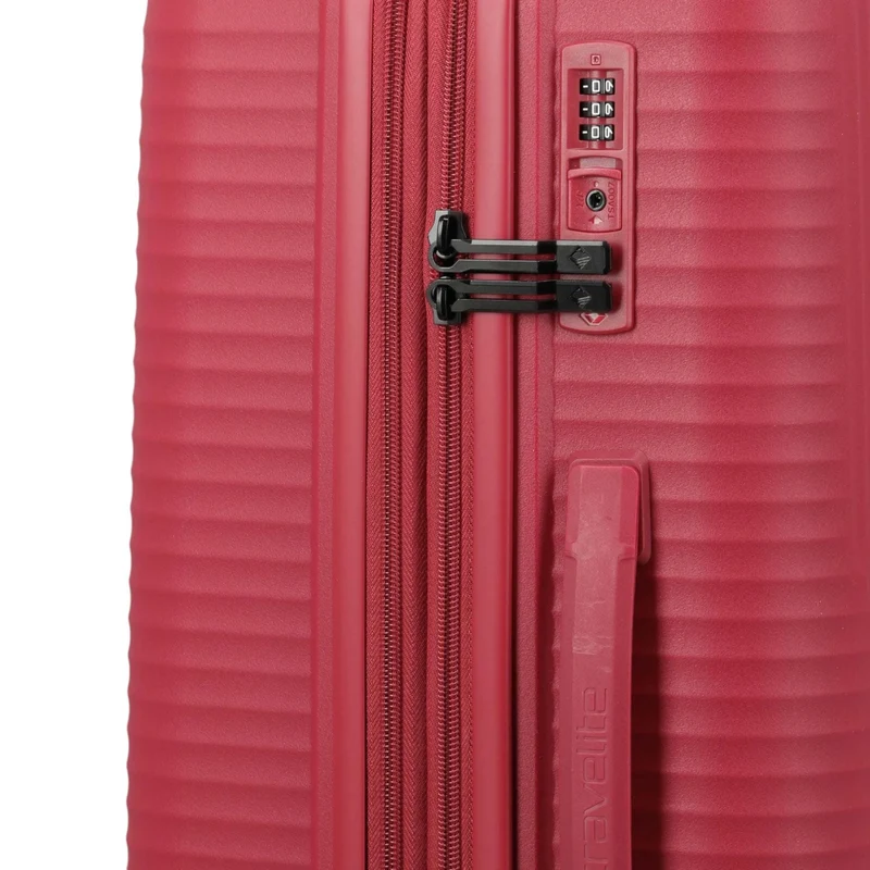 Travelite Air Stripe 4-Rollen-Koffer M erweiterbar 66 cm -Red