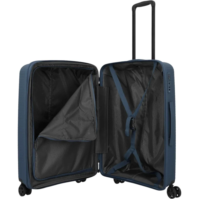 Travelite Air Stripe 4-Rollen-Koffer M erweiterbar 66 cm -Navy