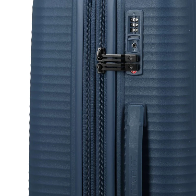 Travelite Air Stripe 4-Rollen-Koffer M erweiterbar 66 cm -Navy