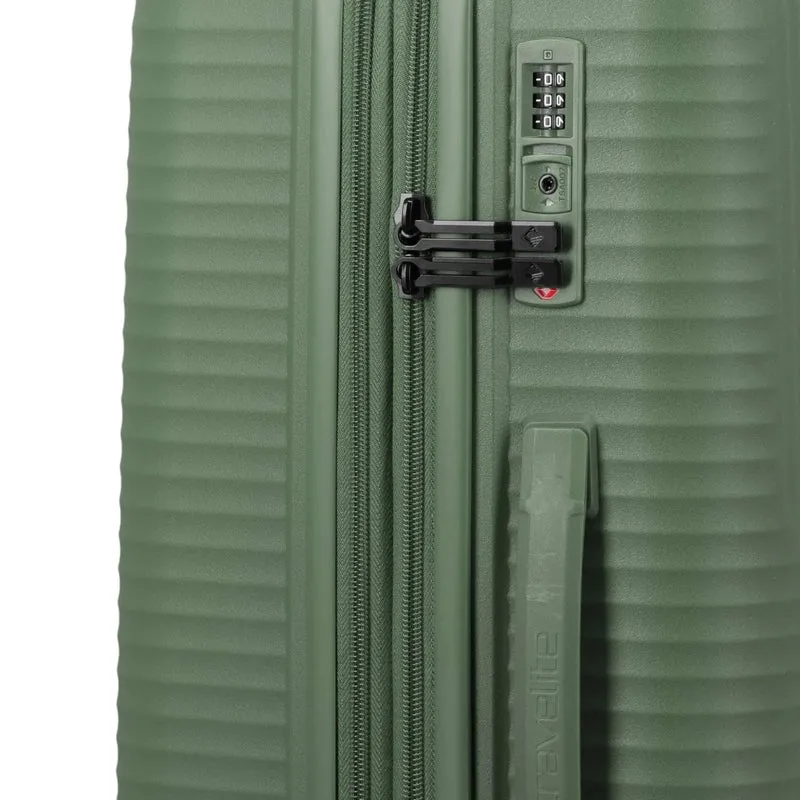 Travelite Air Stripe 4-Rollen-Koffer M erweiterbar 66 cm -Green