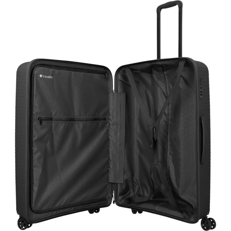 Travelite Air Stripe 4-Rollen-Koffer L 77 cm -Black