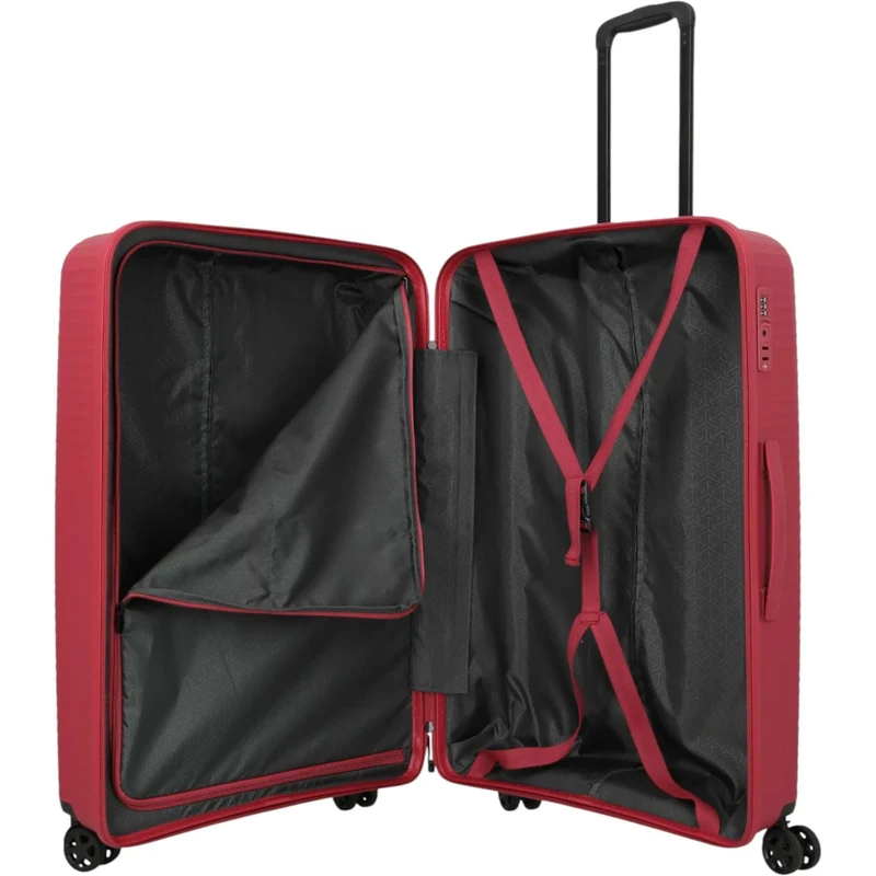 Travelite Air Stripe 4-Rollen-Koffer L 77 cm -Red
