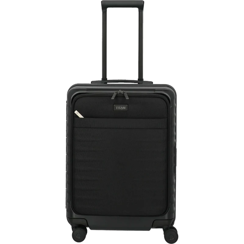 TITAN OVERSEAS 4-Rad-Bordtrolley S+ mit Vortasche 55 cm -Nightshade black