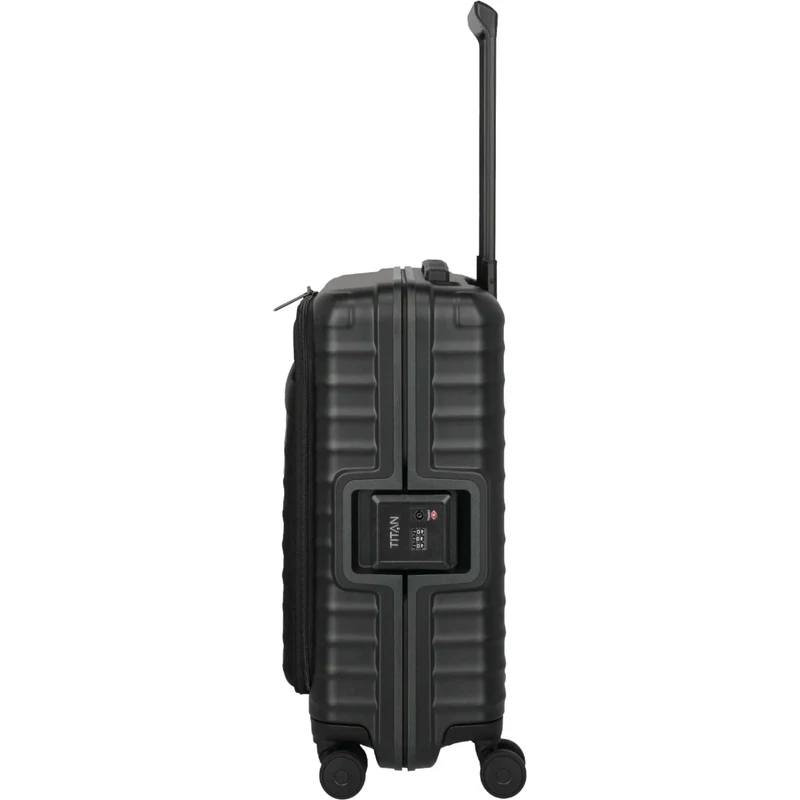 TITAN OVERSEAS 4-Rad-Bordtrolley S+ mit Vortasche 55 cm -Nightshade black