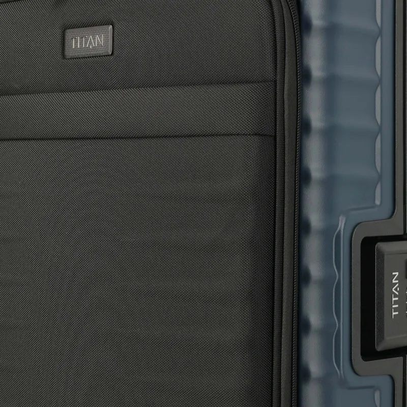 TITAN OVERSEAS 4-Rad-Bordtrolley S+ mit Vortasche 55 cm -Midnight blue