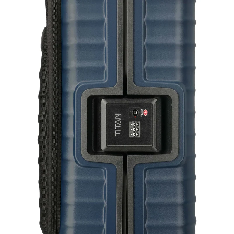 TITAN OVERSEAS 4-Rad-Bordtrolley S+ mit Vortasche 55 cm -Midnight blue