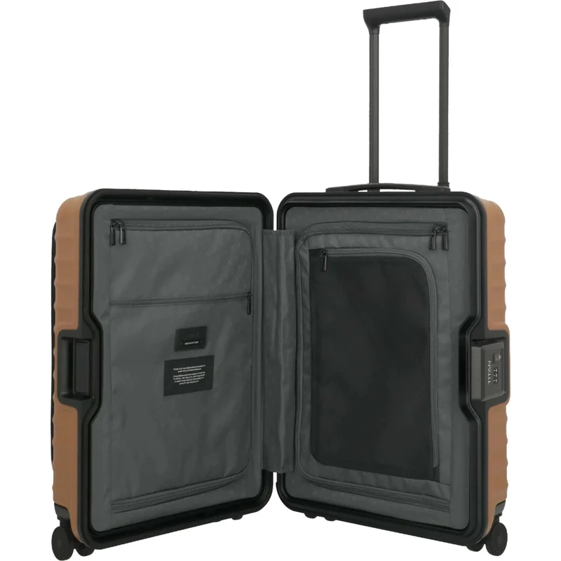 TITAN OVERSEAS 4-Rad-Bordtrolley S+ mit Vortasche 55 cm -Canyon bronze