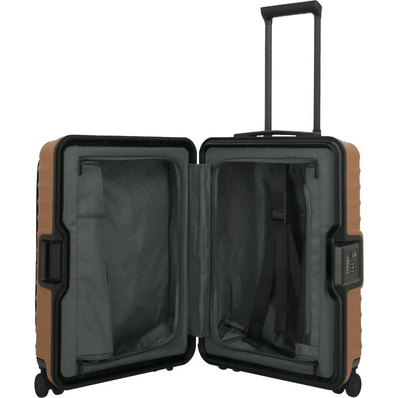 TITAN OVERSEAS 4-Rad-Bordtrolley S+ mit Vortasche 55 cm -Canyon bronze