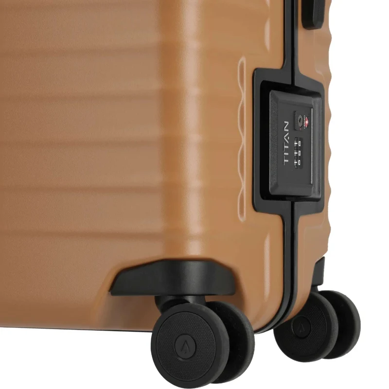 TITAN OVERSEAS 4-Rad-Bordtrolley S+ mit Vortasche 55 cm -Canyon bronze