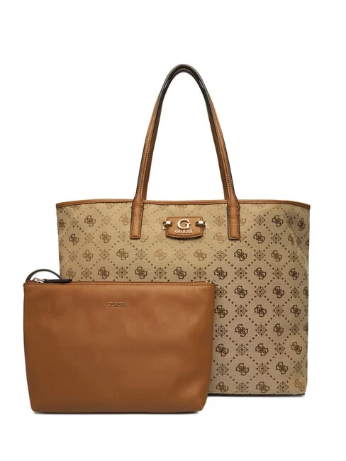 GUESS Neda Shopper aus Jacquard – Braun