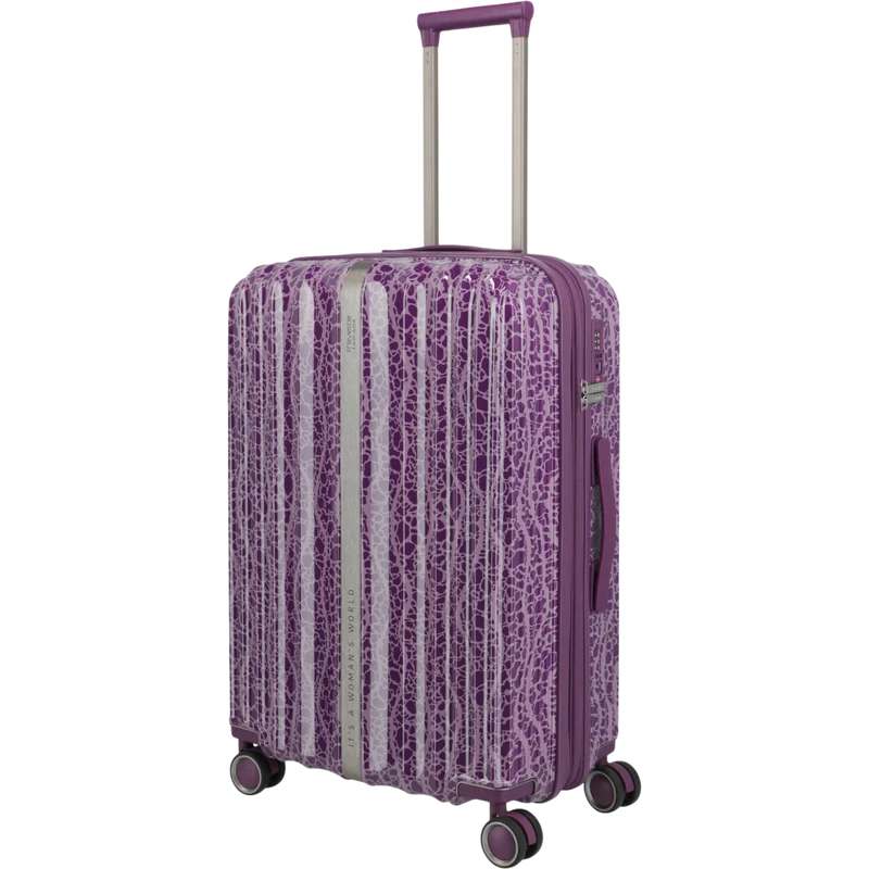 Travelite Lascana Edition 4-Rollen-Trolley M 65 cm -Plum