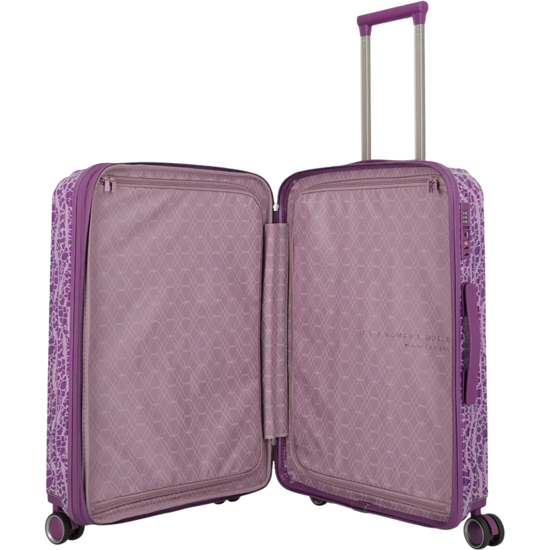 Travelite Lascana Edition 4-Rollen-Trolley M 65 cm -Plum