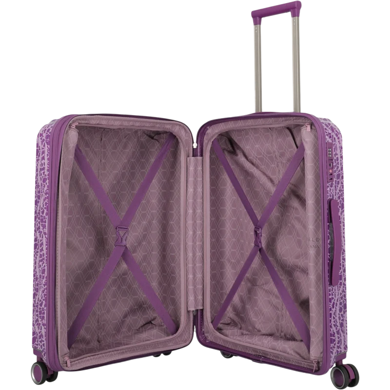 Travelite Lascana Edition 4-Rollen-Trolley M 65 cm -Plum