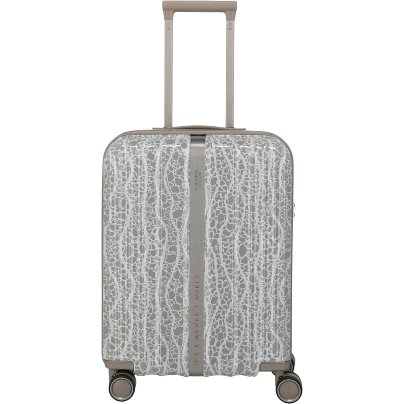 Travelite Lascana Edition 4-Rollen-Bordtrolley S 55 cm -Champagne