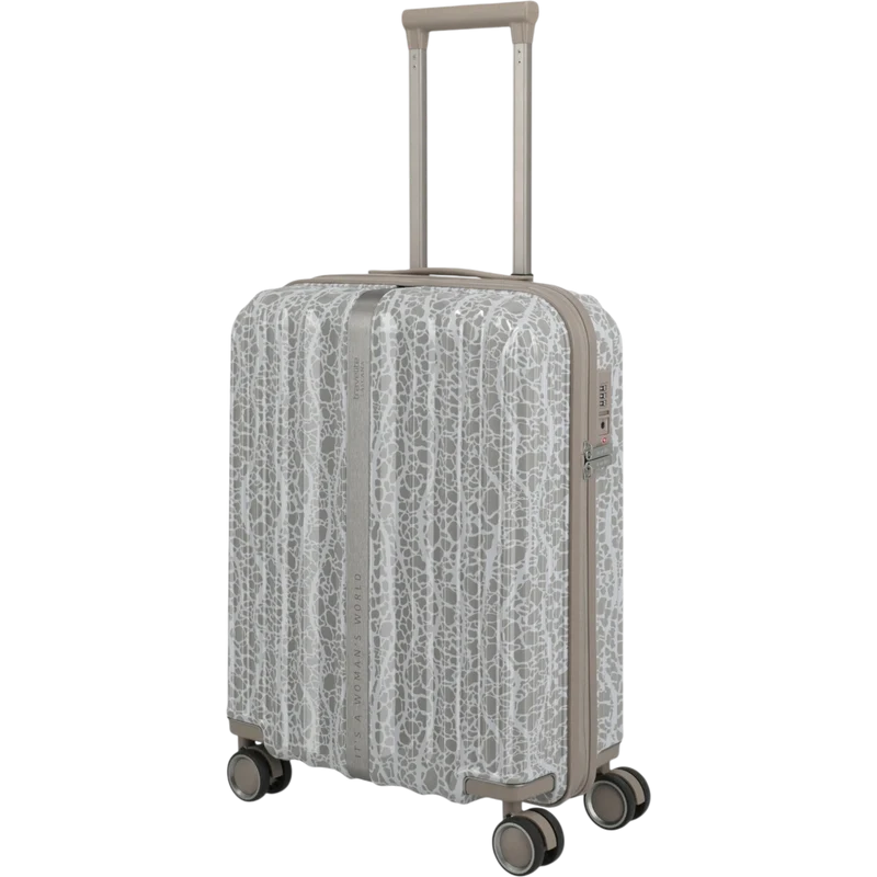 Travelite Lascana Edition 4-Rollen-Bordtrolley S 55 cm -Champagne