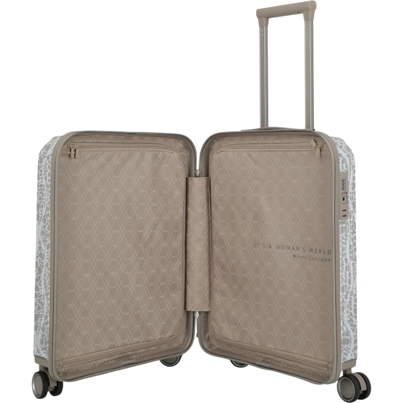 Travelite Lascana Edition 4-Rollen-Bordtrolley S 55 cm -Champagne