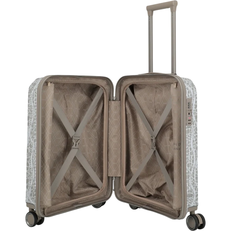 Travelite Lascana Edition 4-Rollen-Bordtrolley S 55 cm -Champagne
