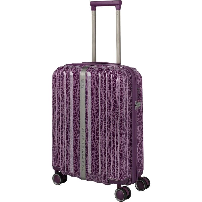 Travelite Lascana Edition 4-Rollen-Bordtrolley S 55 cm -Plum