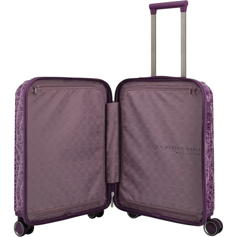 Travelite Lascana Edition 4-Rollen-Bordtrolley S 55 cm -Plum