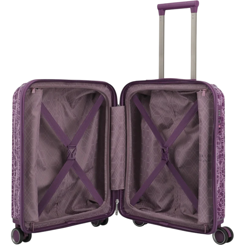 Travelite Lascana Edition 4-Rollen-Bordtrolley S 55 cm -Plum