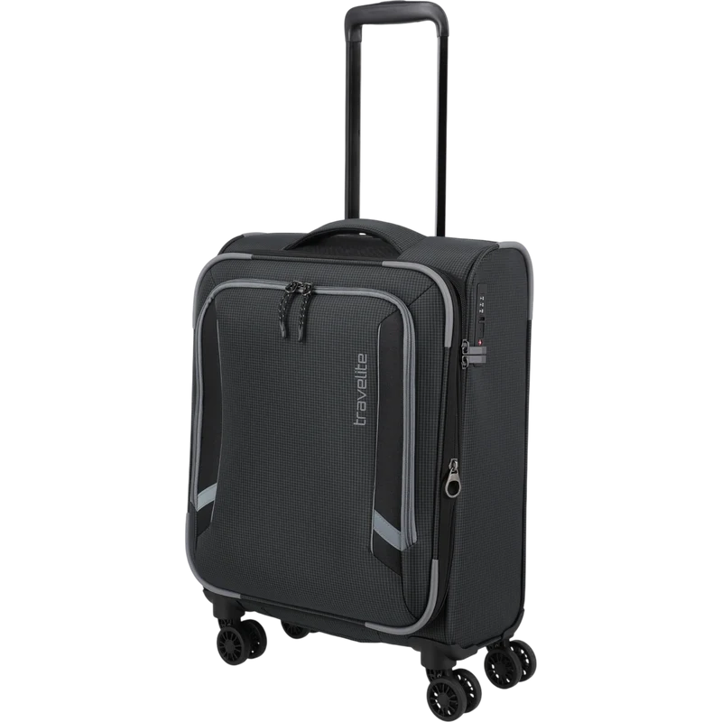 Travelite Corsiica 4-Rollen-Kabinentrolley S erw. 55 cm -Black