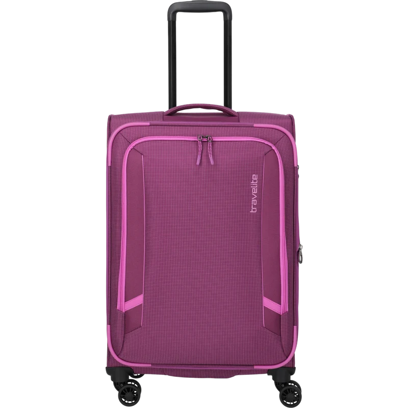 Travelite Corsiica 4-Rollen-Trolley M erw. 67 cm -Pink