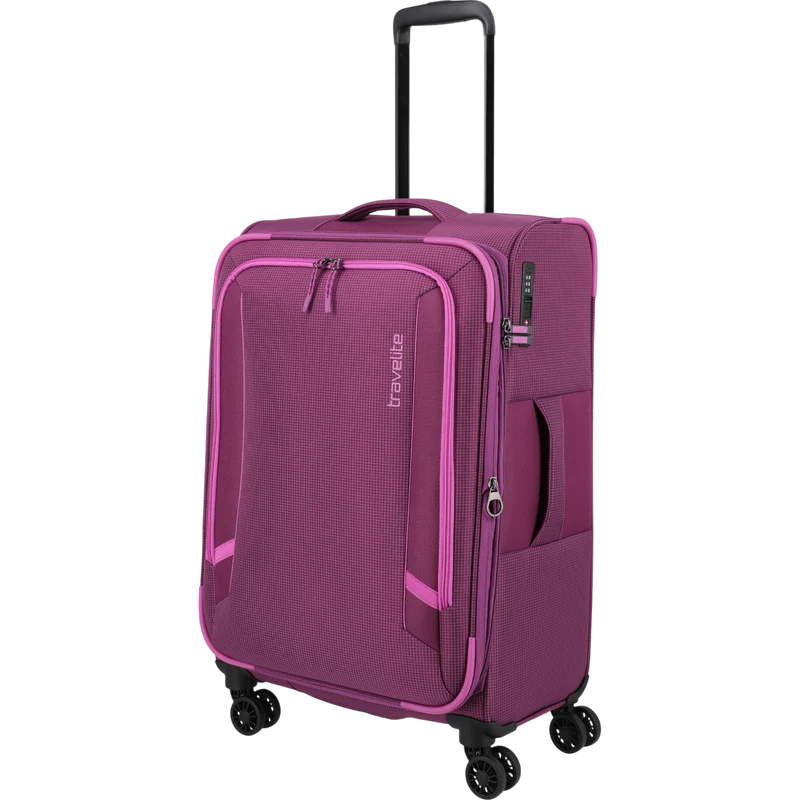 Travelite Corsiica 4-Rollen-Trolley M erw. 67 cm -Pink